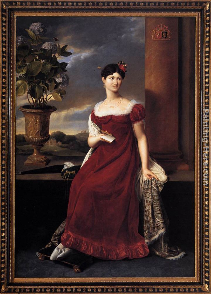 Mary Lodge, Bride of Baron Charles-Louis de Keverberg de Kessel painting - Joseph-Francois Ducq Mary Lodge, Bride of Baron Charles-Louis de Keverberg de Kessel art painting